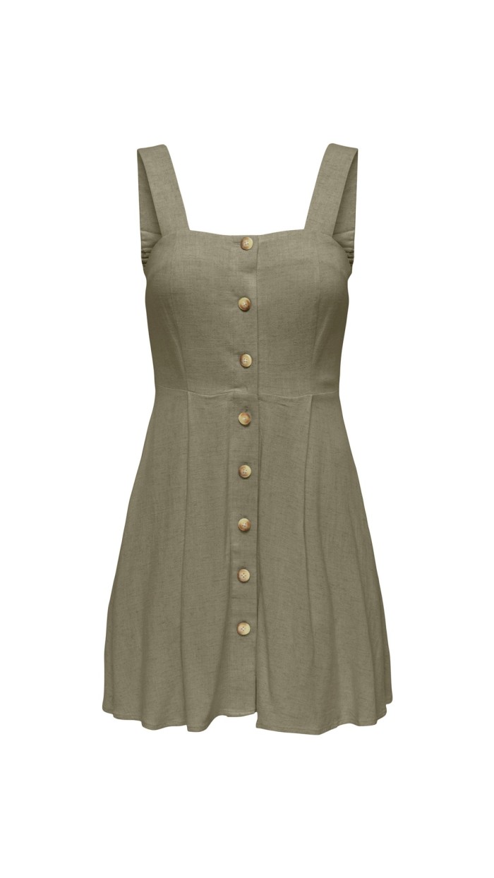 VESTIDO TIRAS DETALLE BOTONES