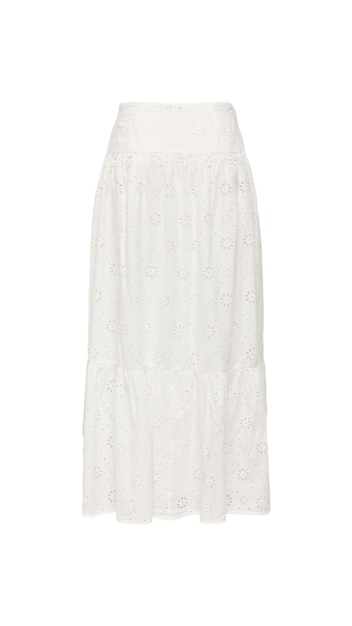 FALDA BLANCA BORCADA