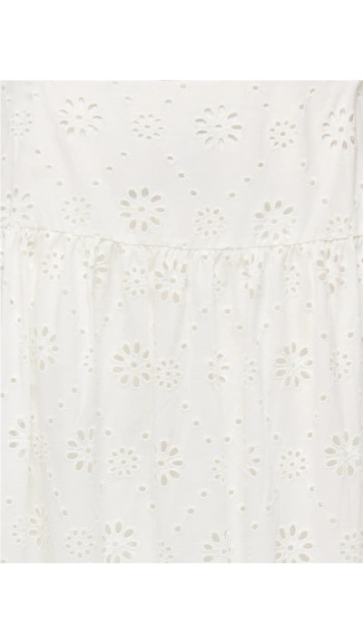 FALDA BLANCA BORCADA