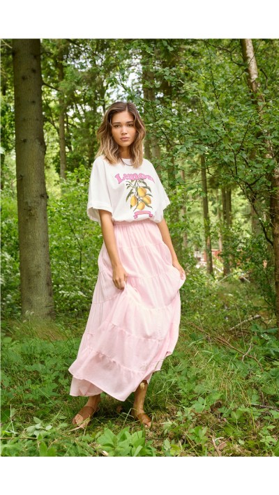 FALDA ALGODÓN ROSA Y BLANCO 2