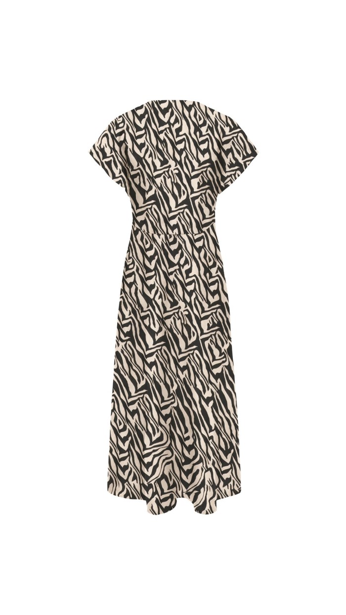 VESTIDO ESTAMPADO BLANCO Y NEGRO