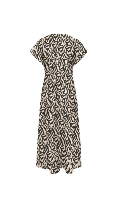 VESTIDO ESTAMPADO BLANCO Y NEGRO