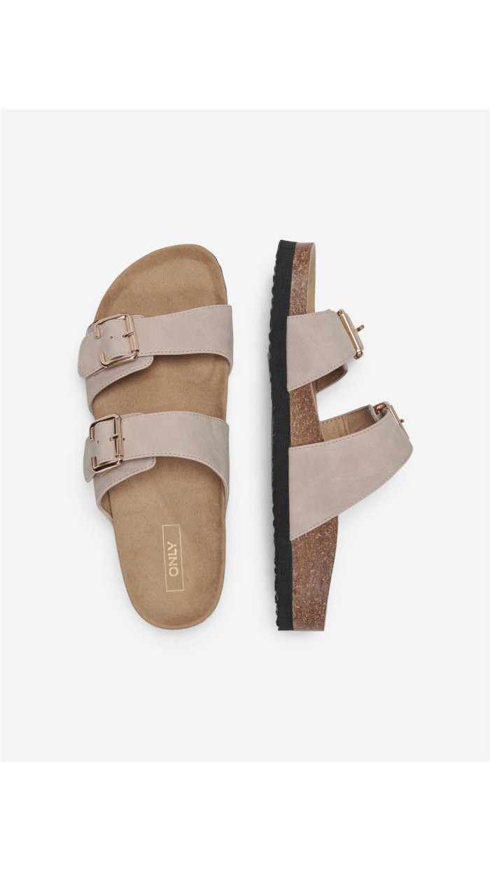 SANDALIA BEIGE DOBLE TIRA