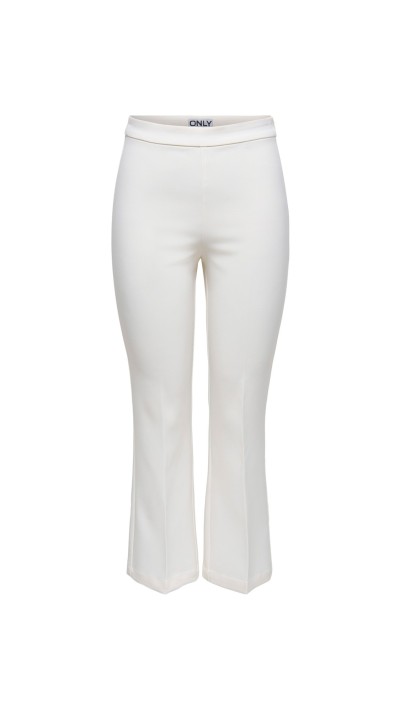 PANTALON TELA CROP CREMALLERA LATERAL