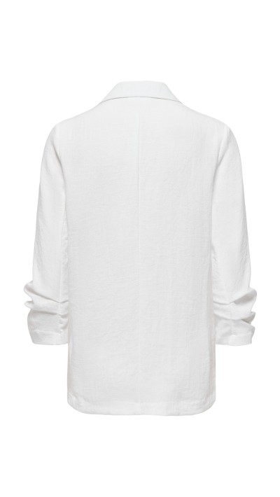 BLAZER EN BLANCO Y MARRÓN DETALLE BOTÓN 2