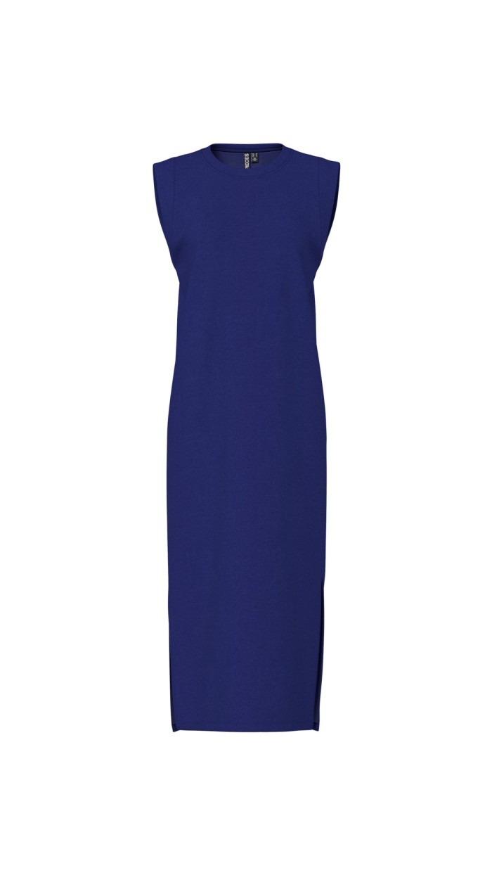 VESTIDO RECTO ALGODÓN CORTE LATERAL