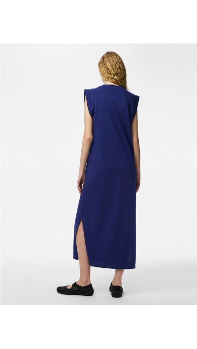 VESTIDO RECTO ALGODÓN CORTE LATERAL