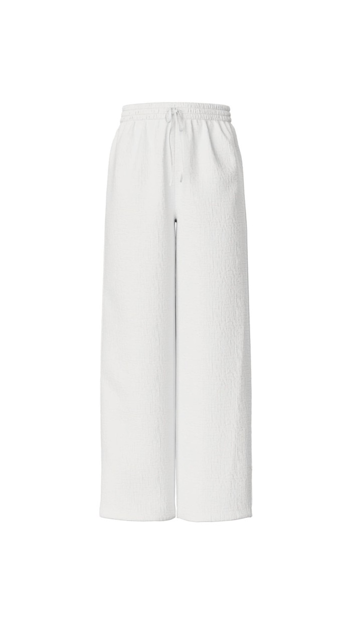 PANTALÓN FLUÍDO BLANCO GOMA EN CINTURA