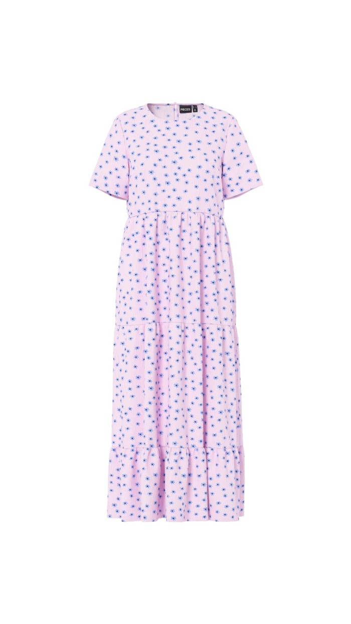 VESTIDO ESTAMPADO FLORES AZULES