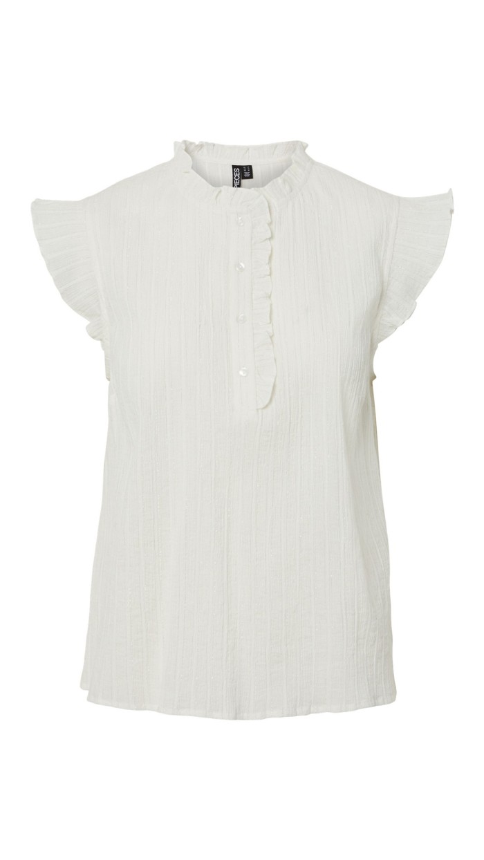 BLUSA BLANCA HILO BRILLO