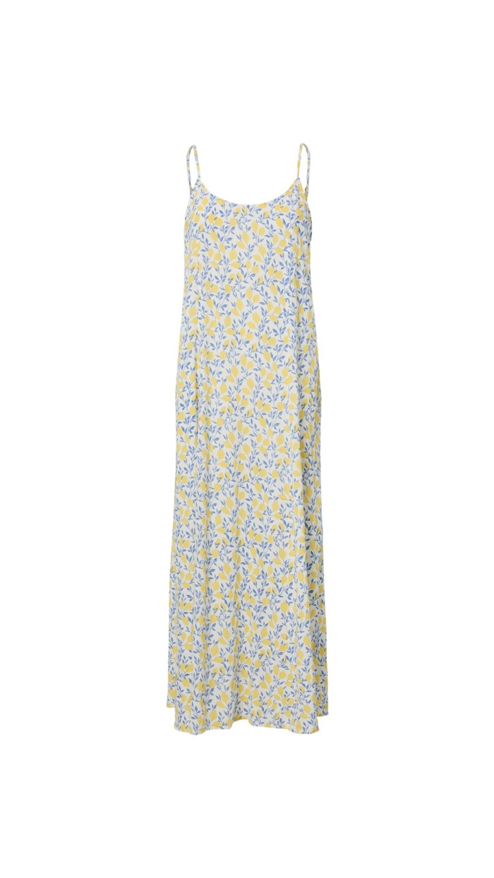 VESTIDO ESTAMPADO LIMONES TIRA FINA