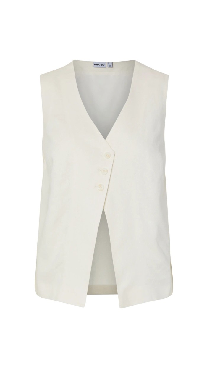 CHALECO TRES BOTONES CORTE EVASSÉ