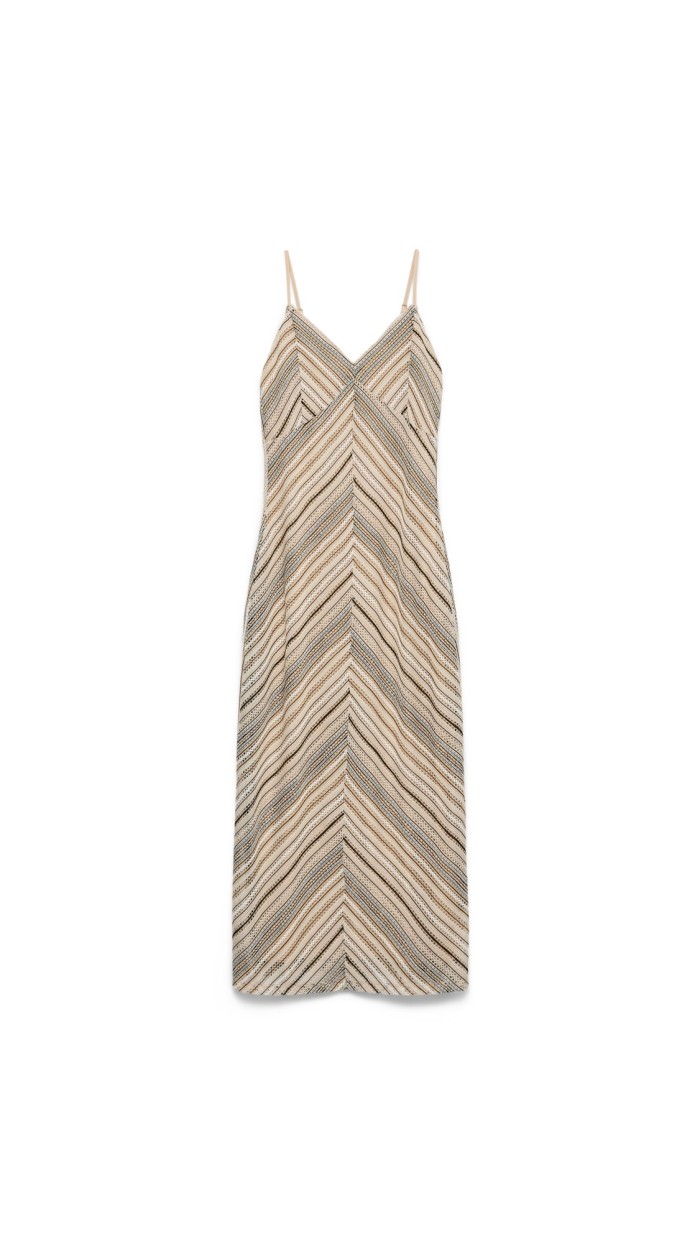 VESTIDO LARGO TIRAS CALADITO COLORES