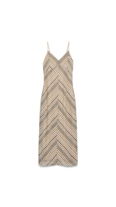 VESTIDO LARGO TIRAS CALADITO COLORES