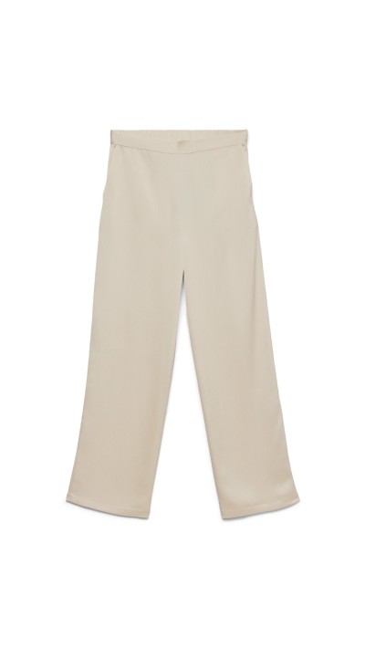 PANTALÓN SATÉN EN BEIGE