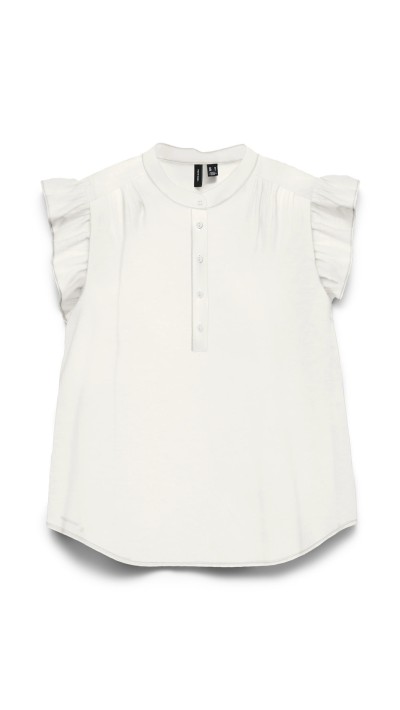 BLUSA VOLANTE EN HOMBRO