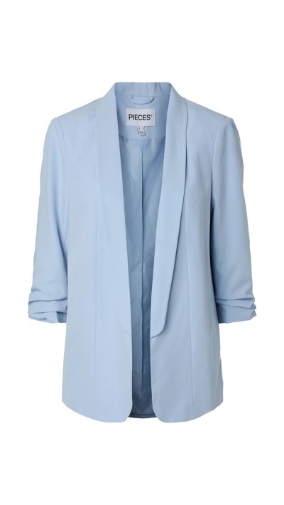 BLAZER DETALLE MANGA AZUL, ROSA Y BEIGE
