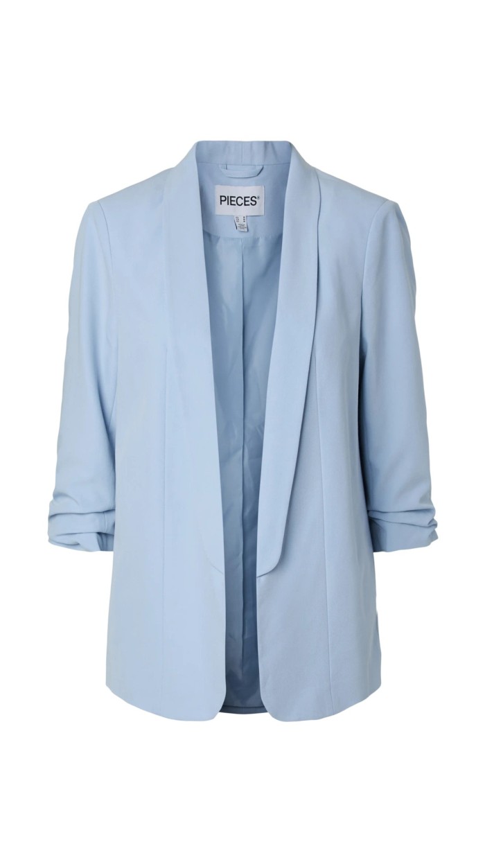 BLAZER DETALLE MANGA AZUL, ROSA Y BEIGE