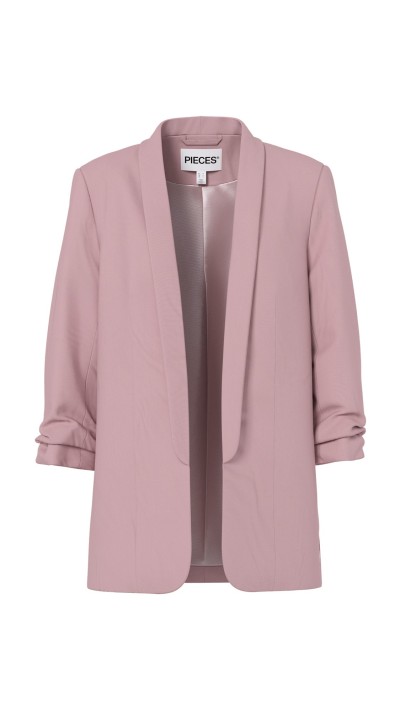 BLAZER DETALLE MANGA AZUL, ROSA Y BEIGE