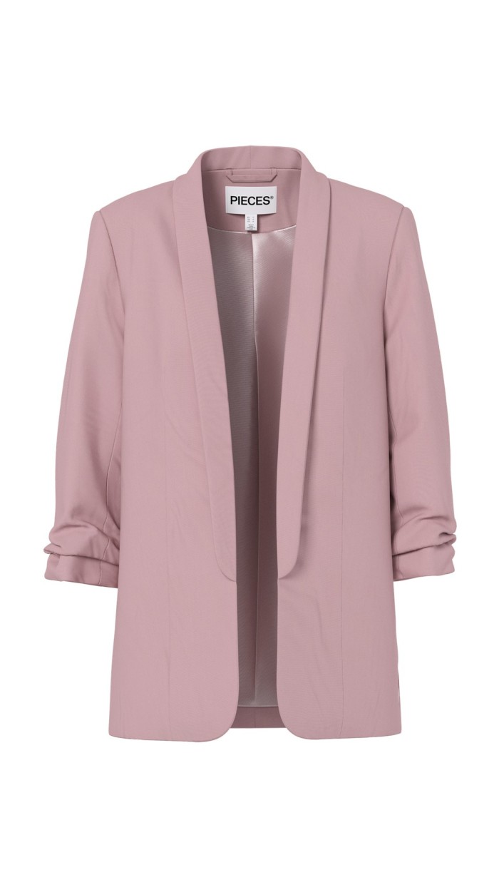 BLAZER DETALLE MANGA AZUL, ROSA Y BEIGE