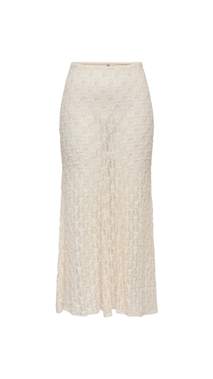 FALDA MIDI BORDADOS