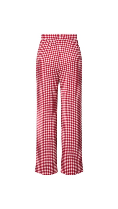PANTALÓN CUADROS VICHY ROJOS 2