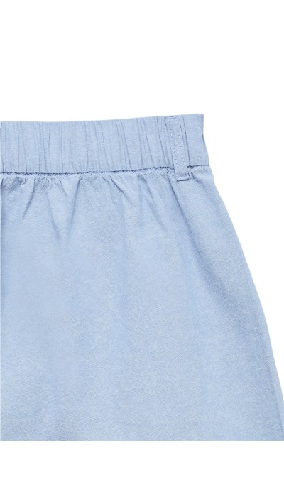 PANTALÓN AZUL CLARO TELA GOMA EN CINTURA