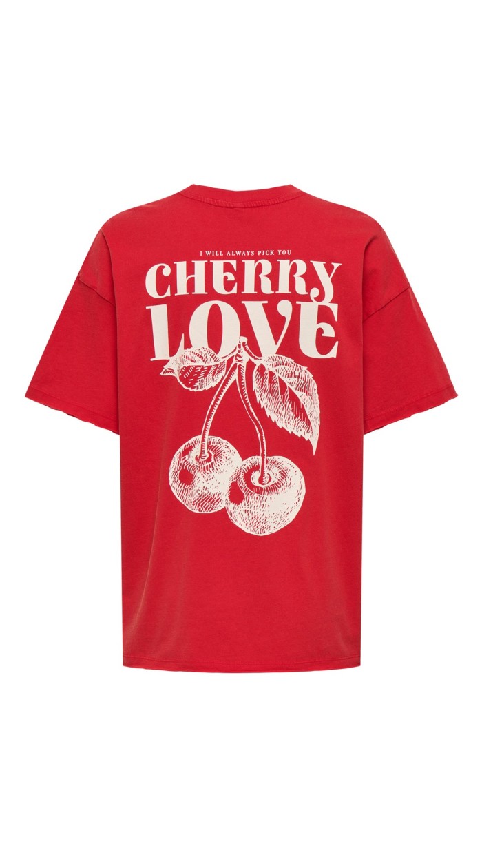 CAMISETA OVERSIZE COLORES CHERRY