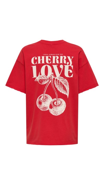 CAMISETA OVERSIZE COLORES CHERRY