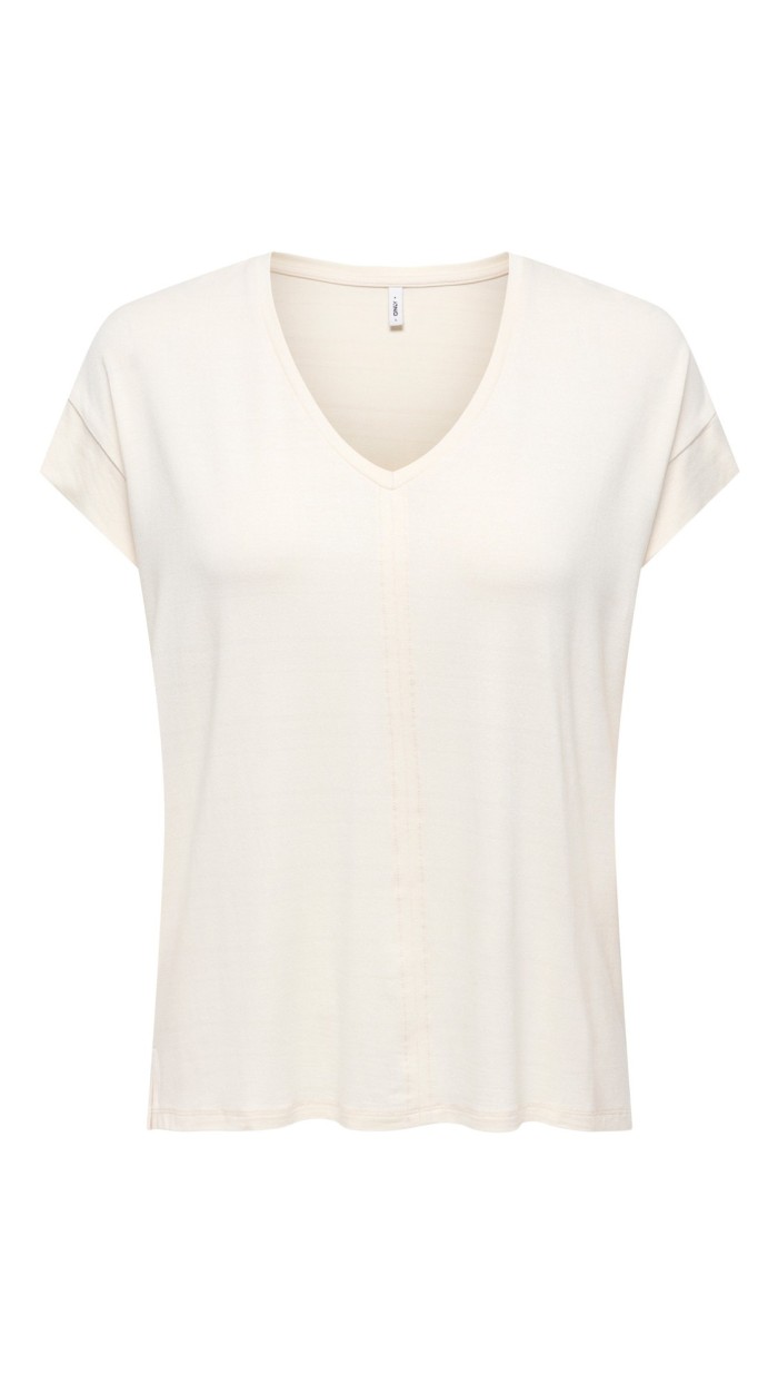 CAMSIETA CUELLO PICO HILO DE BRILLO