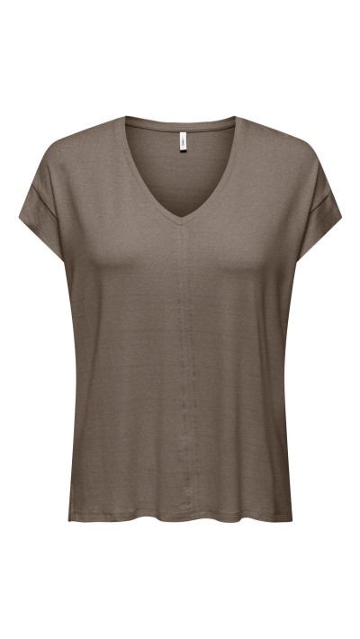 CAMSIETA CUELLO PICO HILO DE BRILLO