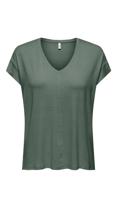 CAMSIETA CUELLO PICO HILO DE BRILLO