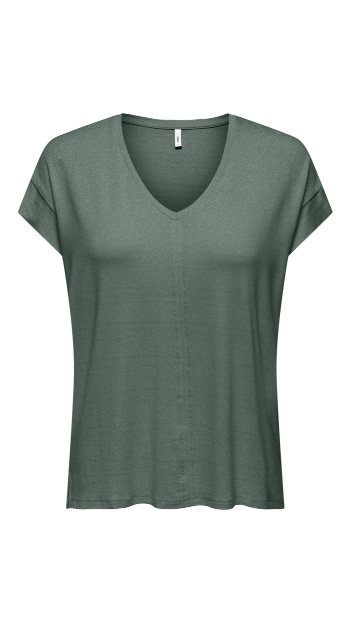 CAMSIETA CUELLO PICO HILO DE BRILLO