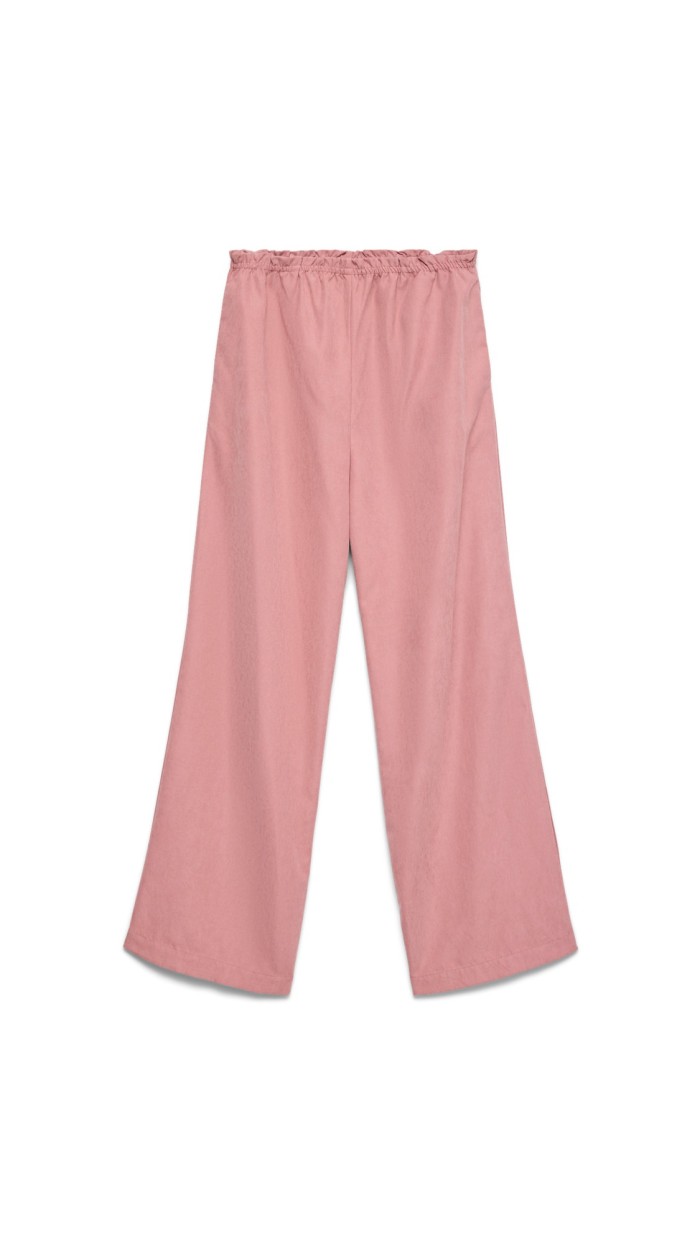 pantalón fluído goma en cintura y bolsillo lateral