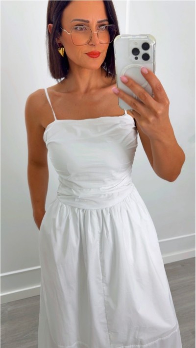 vestido blanco algodón