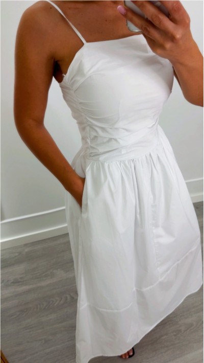 vestido blanco algodón