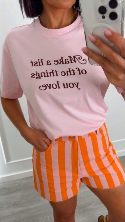 SHORT RAYAS ROSA NARANJA 2