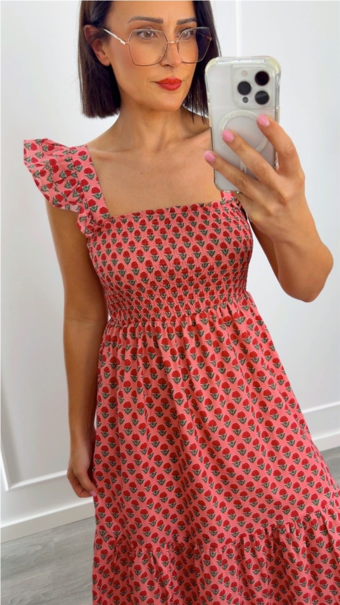 VESTIDO ESTAMPADO FLORES