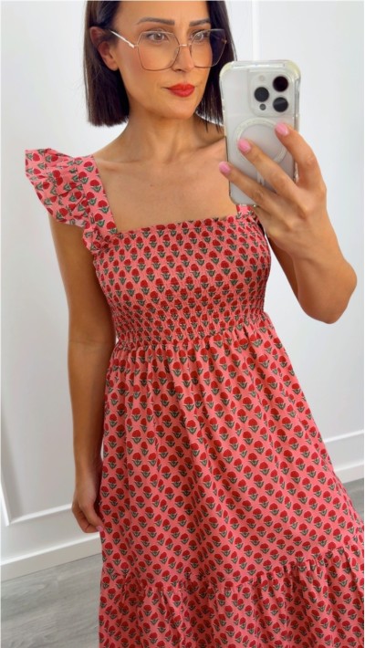 VESTIDO ESTAMPADO FLORES