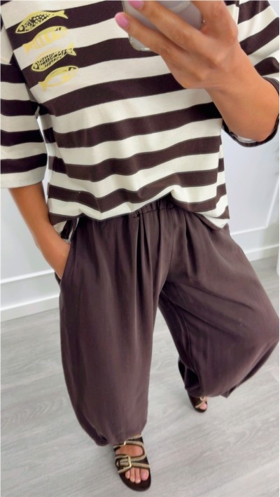 PANTALÓN ADALINO COLOR CHOCO 2