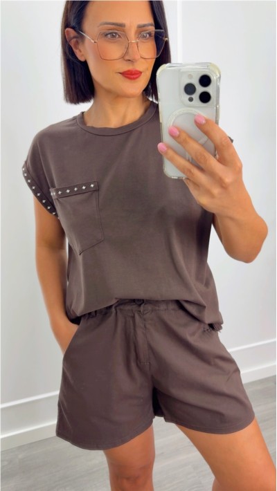 PANTALÓN CORTO CHOCO GOMA EN CINTURA