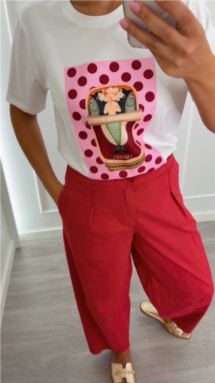 CAMISETA DIBUJO SARDINAS