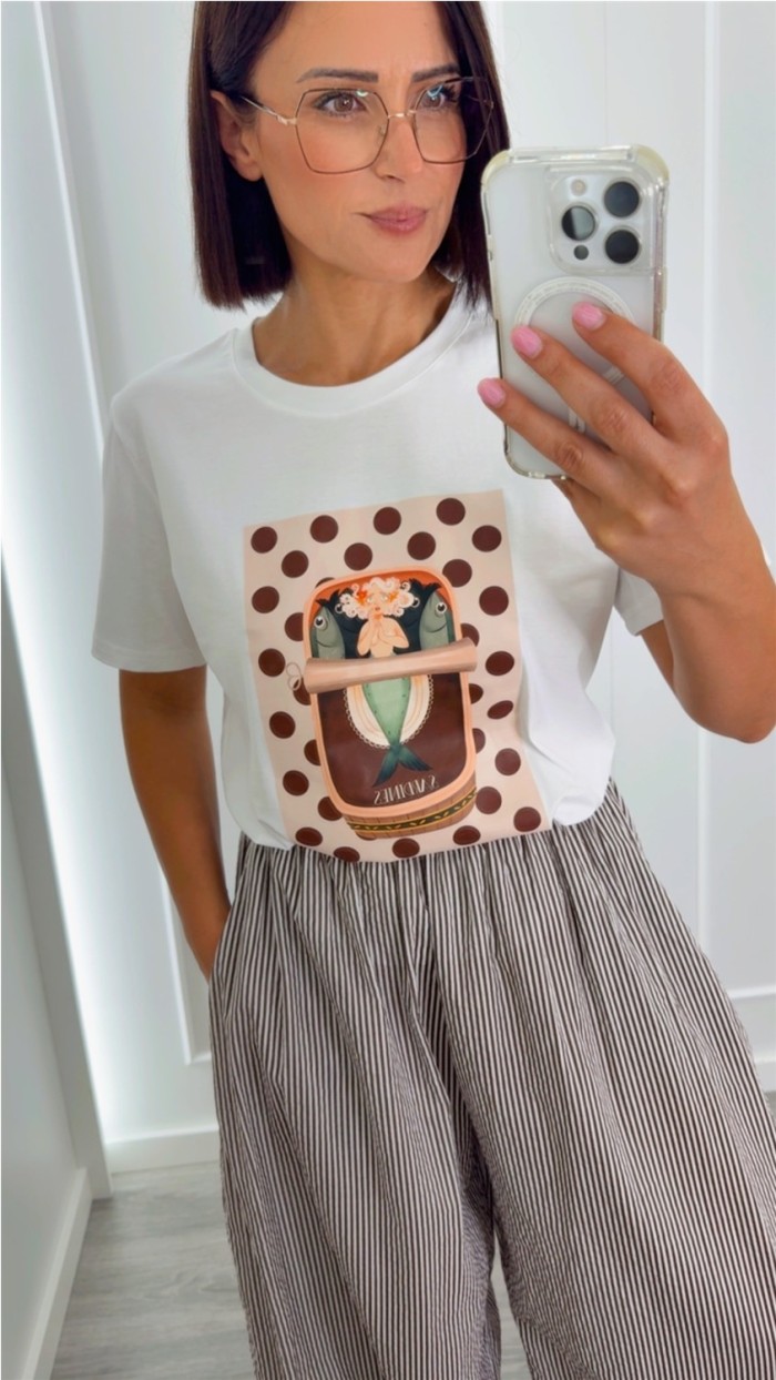 PANTALÓN ALADINO RAYAS MARRÓN CHOCO