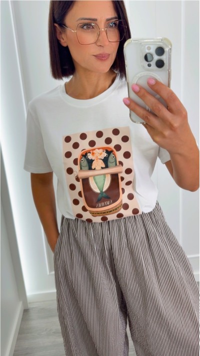 PANTALÓN ALADINO RAYAS MARRÓN CHOCO