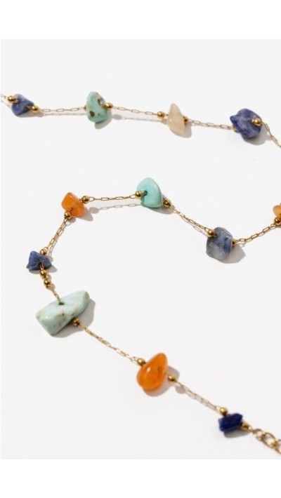 COLLAR PIEDRAS COLORES