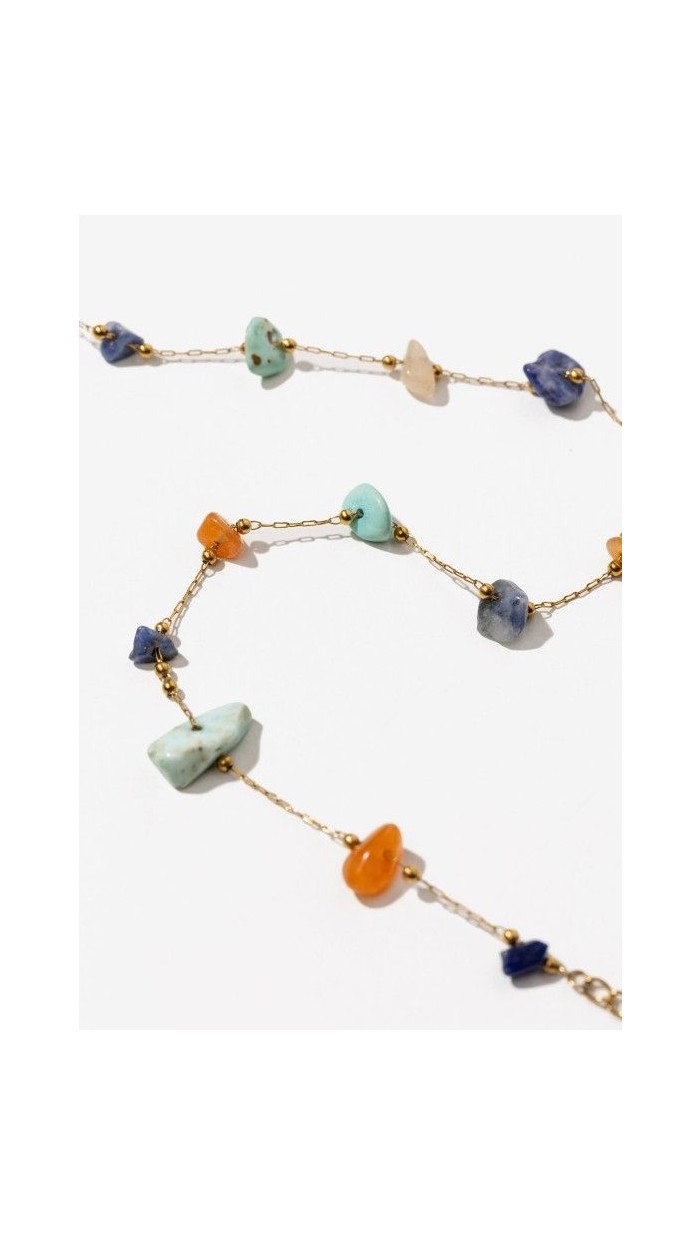 COLLAR PIEDRAS COLORES