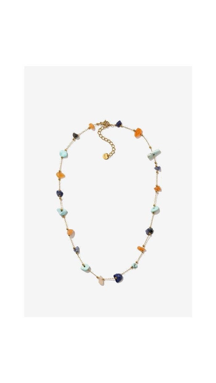 COLLAR PIEDRAS COLORES