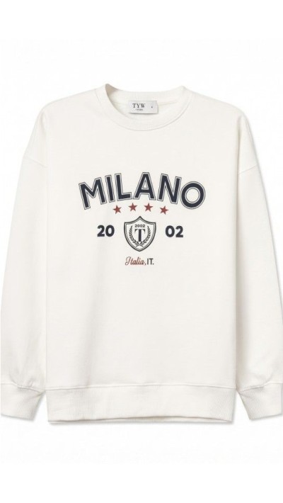 SUDADERA BLANCO MILANO