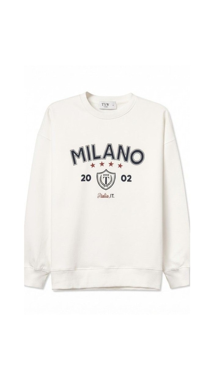 SUDADERA BLANCO MILANO