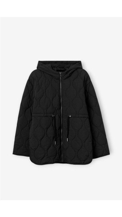 CHAQUETA ACOLCHADA NEGRA 100% POLYAMIDE